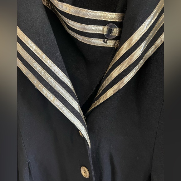 S.L. Fashions women 80s vintage nautical navy blazer sailor dress - Picture 8 of 9